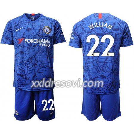 Chelsea Willian 22 Domaći Dječji Komplet Dresovi za Nogomet 2019-2020 (+ kratke hlače)